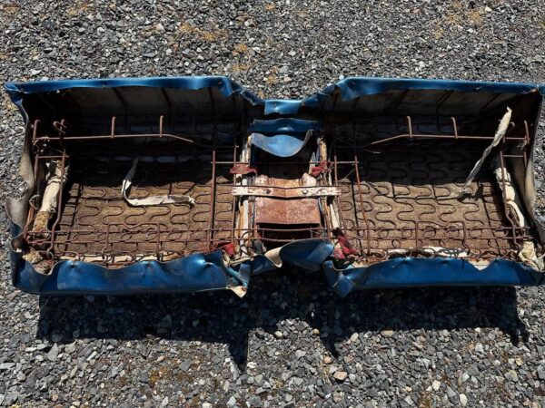 1958 Chevy Impala 2-Door Hardtop Rear Seat – Original, Solid, w/ Speaker Grill