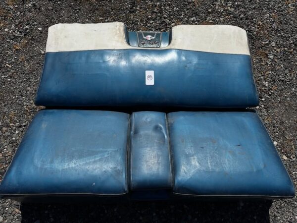 1958 Chevy Impala 2-Door Hardtop Rear Seat – Original, Solid, w/ Speaker Grill
