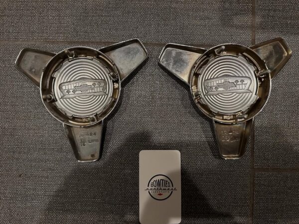 1957-1958 Chevy Bel Air/Impala NOS Hubcap Spinners – Mint in Box