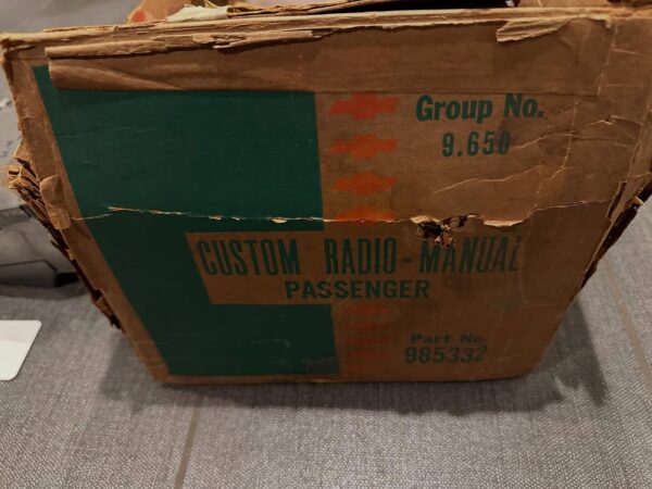 1961-62 Chevy Passenger Car Factory AM Radio