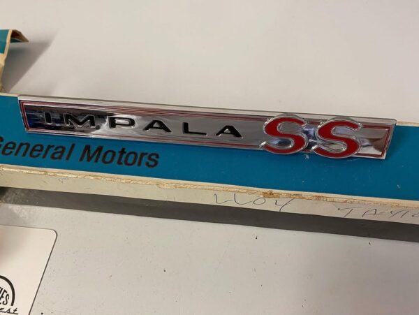 1964 Chevy Impala SS Emblems – NOS (New Old Stock) – In Original Box