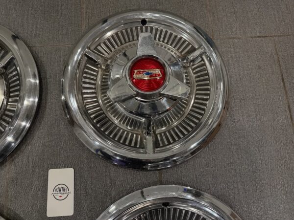 1958 Chevy Impala Spinner Hubcaps – Original GM Spinners – Set of 4