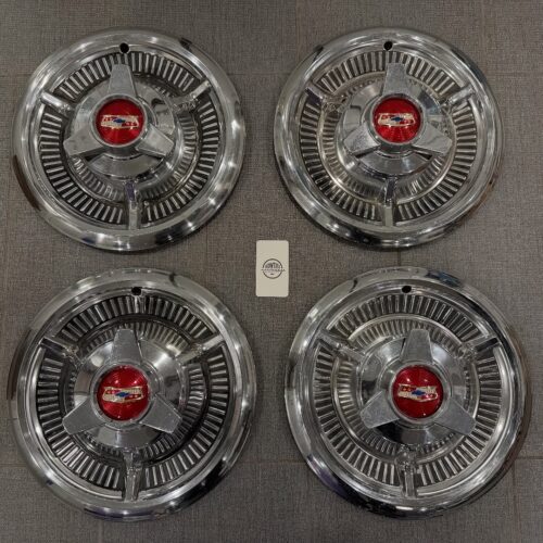 1958 Chevy Impala Spinner Hubcaps – Original GM Spinners – Set of 4