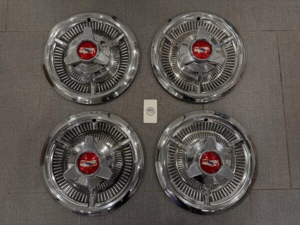 1958 Chevy Impala Spinner Hubcaps – Original GM Spinners – Set of 4