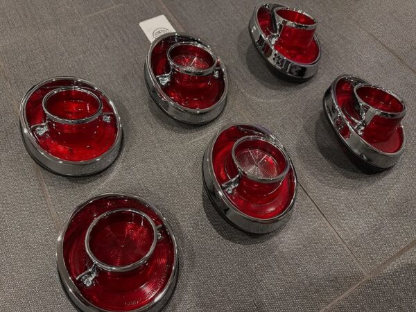 1964 Chevy Impala Rear Tail Lights – Original Chromed Set