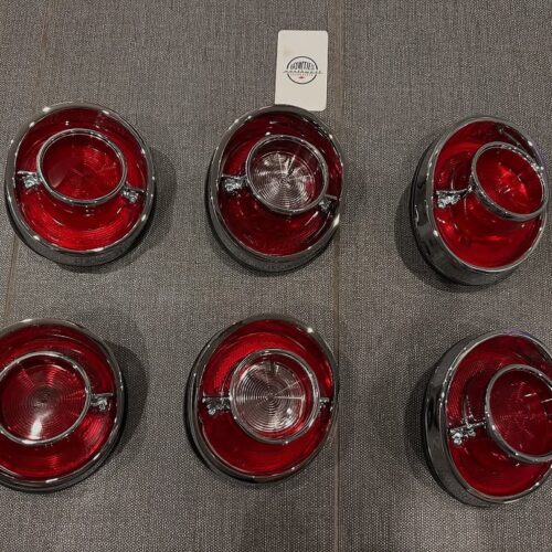 1964 Chevy Impala Rear Tail Lights – Original Chromed Set