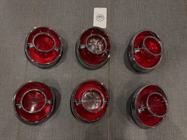 1964 Chevy Impala Rear Tail Lights – Original Chromed Set