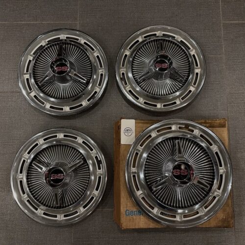 1966 Chevy Impala SS Hubcaps – NOS Original