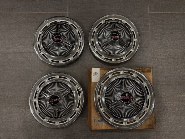 1966 Chevy Impala SS Hubcaps – NOS Original