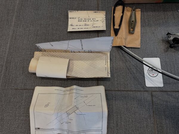 1964 Chevy Impala Remote Mirror (NOS, Complete Kit)