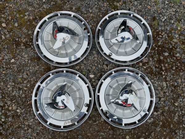 1962 Chevy Impala SS Hubcaps – OEM Style | Driver Quality | Set
