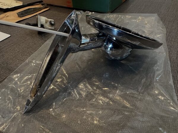 1964 Chevy Impala Remote Mirror (NOS, Complete Kit)