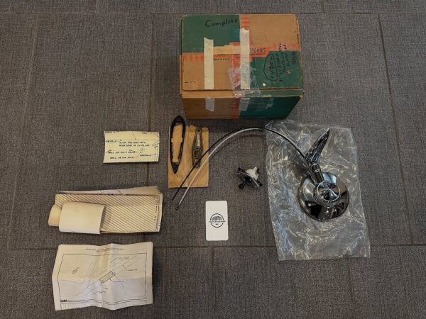 1964 Chevy Impala Remote Mirror (NOS, Complete Kit)