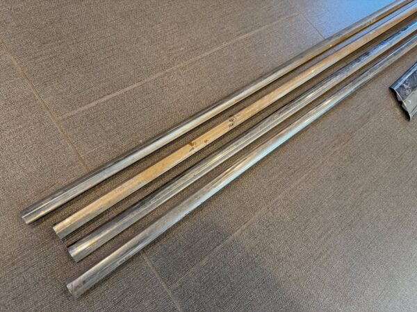 1959 Chevy Impala 2-Door Hardtop/Convertible Quarter Side Moldings – OEM Original Set (6 Pieces)