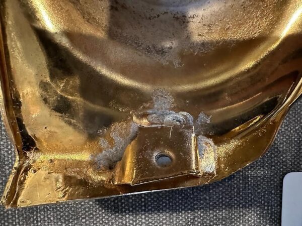 1961 Chevy Impala Grill Guard Ends – OEM Restored (Gold Plated)