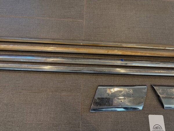 1959 Chevy Impala 2-Door Hardtop/Convertible Quarter Side Moldings – OEM Original Set (6 Pieces)