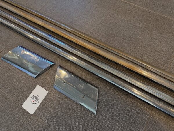 1959 Chevy Impala 2-Door Hardtop/Convertible Quarter Side Moldings – OEM Original Set (6 Pieces)
